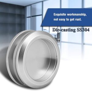 Bathroom Shower Glass Door Handle 304 Stainless Steel Round Handle Shower Glass Door Handle Pull Knob for Sliding Door