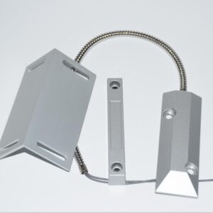 NO NC Metal Wired Roller Shutter Door Magnetic Contact Reed Switch with installation Bracket for Security alarm system
