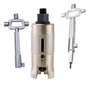 Professional Lock Core Puller Cylinder Nail Puller with Multi Purpose Cylinder Gauge Cam Turner Spindle Turner Locksmith