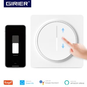 Tuya Smart Wifi Dimmer Light Switch EU, Touch Dimming Panel Wall Switch 100-240V, Works with Alexa Google Home, No Hub Required