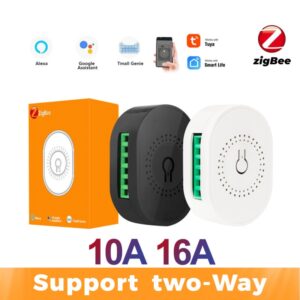Two-way Control Remote Control Switch 16A/10A Tuya Zigbee Smart Switch Hub Gateway Support For Use With Alexa And Google Home