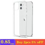 Ultra Thin Clear Phone Case For iPhone 11 7 Case Silicone Soft Back Cover For iPhone 11 12 Pro XS Max X 8 7 6s Plus 5 SE XR Case